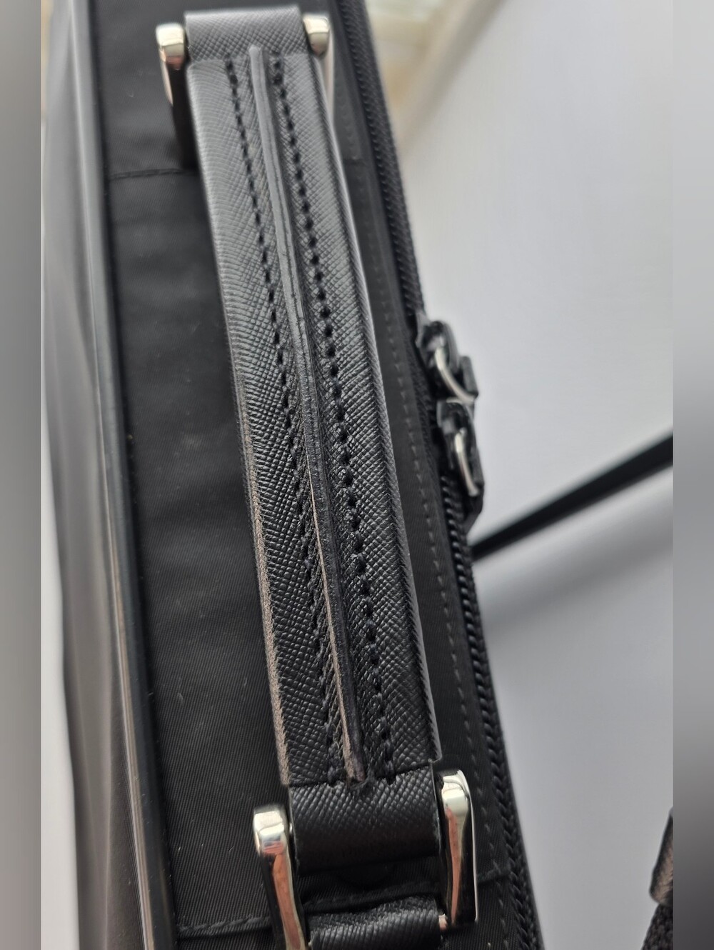 Authentic Prada Black Nylon 2-Way Briefcase/Laptop Bag - Picture 6 of 16